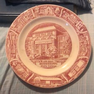 Mississippi State College Decor Plate KettleSprings Kilns